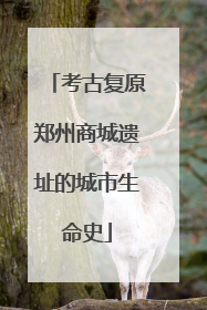 考古复原郑州商城遗址的城市生命史