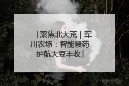 聚焦北大荒｜军川农场：智能喷药护航大豆丰收