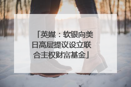 英媒：软银向美日高层提议设立联合主权财富基金