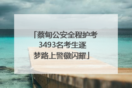 蔡甸公安全程护考 3493名考生逐梦路上警徽闪耀
