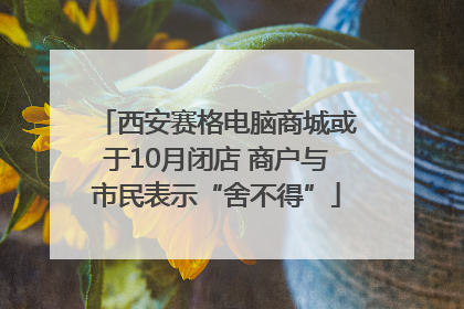 西安赛格电脑商城或于10月闭店 商户与市民表示“舍不得”
