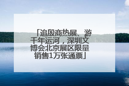 追殷商热展、游千年运河，深圳文博会北京展区限量销售1万张通票