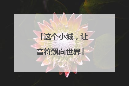 这个小城，让音符飘向世界