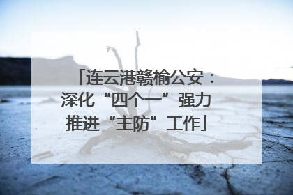 连云港赣榆公安：深化“四个一”强力推进“主防”工作