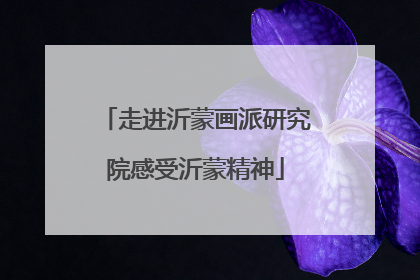 走进沂蒙画派研究院感受沂蒙精神