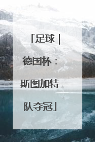 足球｜德国杯：斯图加特队夺冠