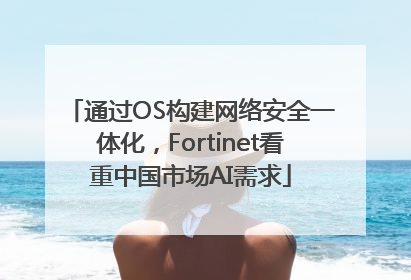 通过OS构建网络安全一体化，Fortinet看重中国市场AI需求