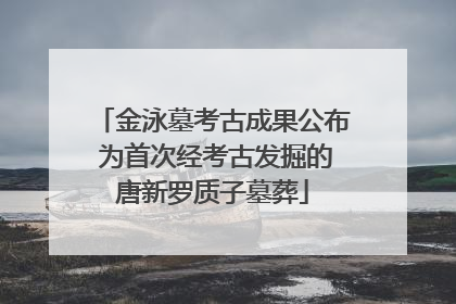 金泳墓考古成果公布 为首次经考古发掘的唐新罗质子墓葬