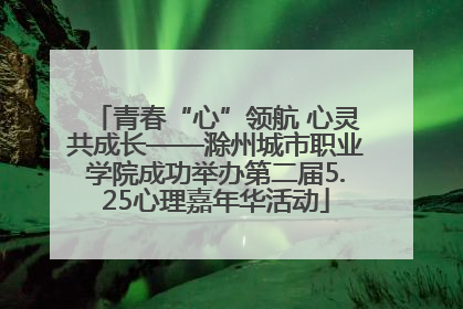 青春“心”领航 心灵共成长——滁州城市职业学院成功举办第二届5.25心理嘉年华活动