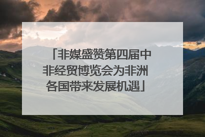 非媒盛赞第四届中非经贸博览会为非洲各国带来发展机遇
