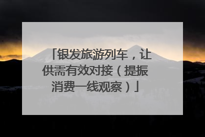 银发旅游列车，让供需有效对接（提振消费一线观察）