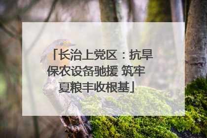 长治上党区：抗旱保农设备驰援 筑牢夏粮丰收根基