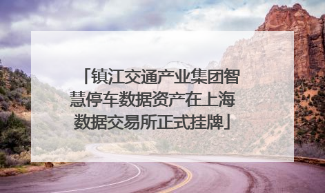 镇江交通产业集团智慧停车数据资产在上海数据交易所正式挂牌