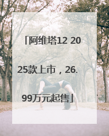 阿维塔12 2025款上市，26.99万元起售