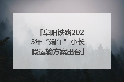 阜阳铁路2025年“端午”小长假运输方案出台