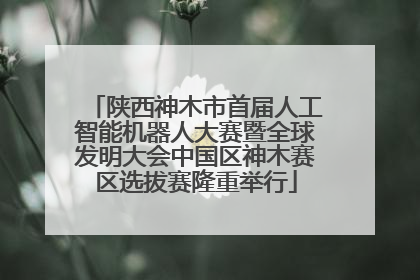 陕西神木市首届人工智能机器人大赛暨全球发明大会中国区神木赛区选拔赛隆重举行