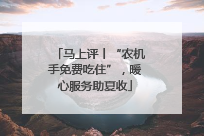 马上评丨“农机手免费吃住”，暖心服务助夏收