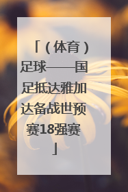 （体育）足球——国足抵达雅加达备战世预赛18强赛