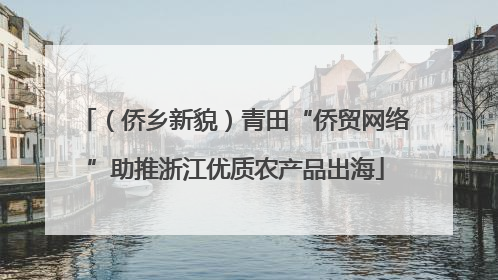 （侨乡新貌）青田“侨贸网络”助推浙江优质农产品出海