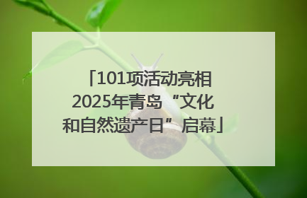 101项活动亮相 2025年青岛“文化和自然遗产日”启幕