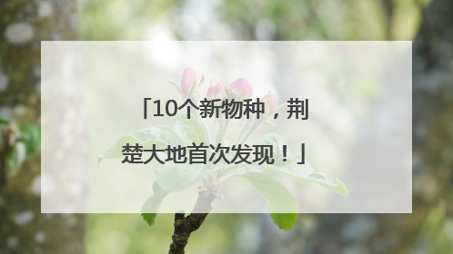 10个新物种，荆楚大地首次发现！