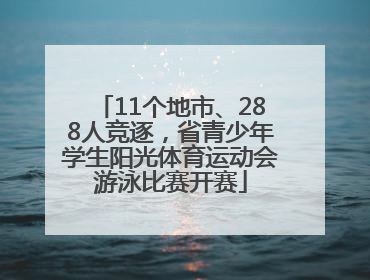 11个地市、288人竞逐，省青少年学生阳光体育运动会游泳比赛开赛