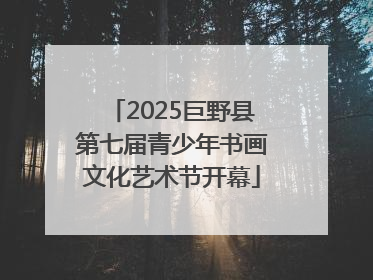2025巨野县第七届青少年书画文化艺术节开幕