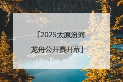 2025太原汾河龙舟公开赛开幕