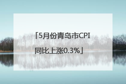 5月份青岛市CPI同比上涨0.3%