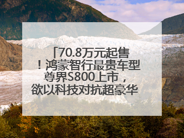 70.8万元起售！鸿蒙智行最贵车型尊界S800上市，欲以科技对抗超豪华品牌，余承东发布会未提及迈巴赫