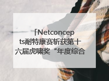 Netconcepts耐特康赛斩获第十六届虎啸奖“年度综合服务商”大奖